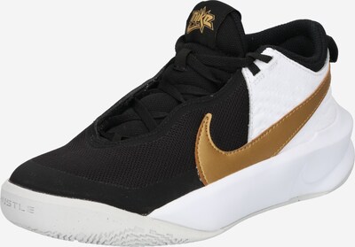 NIKE Sportssko 'Team Hustle D 10' i guld / sort / hvid, Produktvisning
