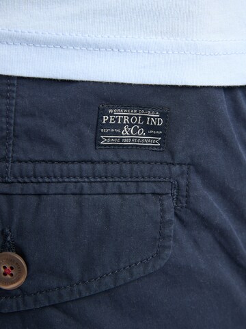 Petrol Industries Normalny krój Bojówki w kolorze niebieski