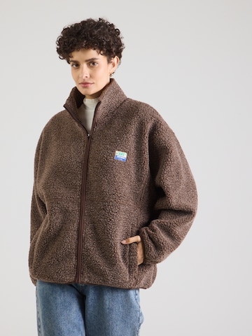 Giacca di pile 'HOKTOWN' di AMERICAN VINTAGE in marrone: frontale