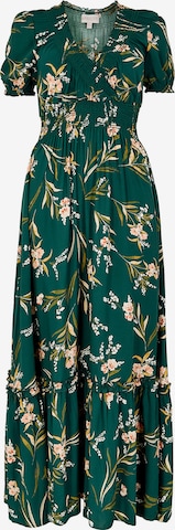 Apricot Sommerkleid in Grün: Vorderseite