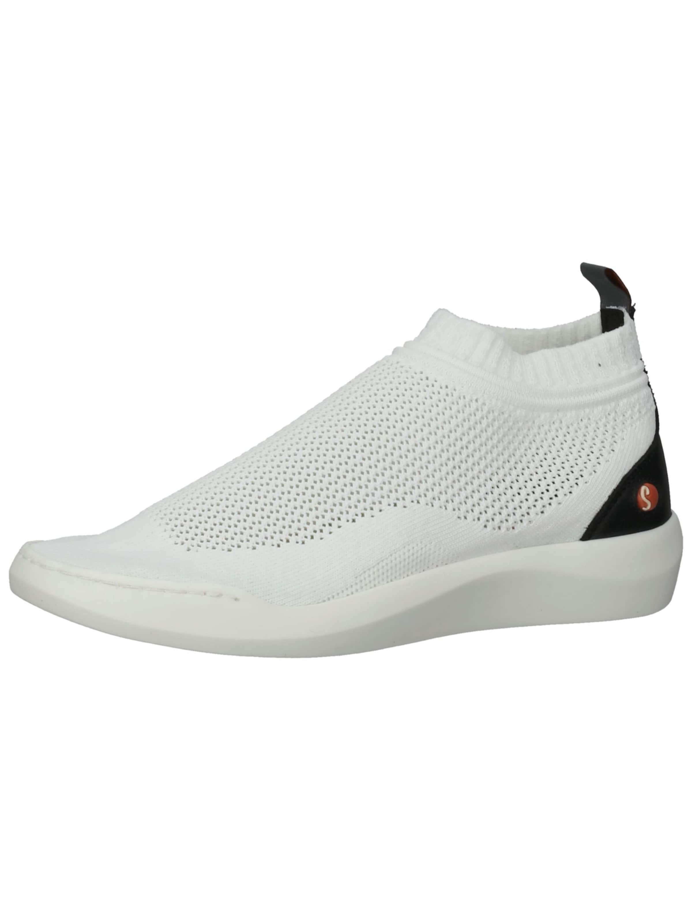 Sneaker alta di Softinos in bianco: frontale