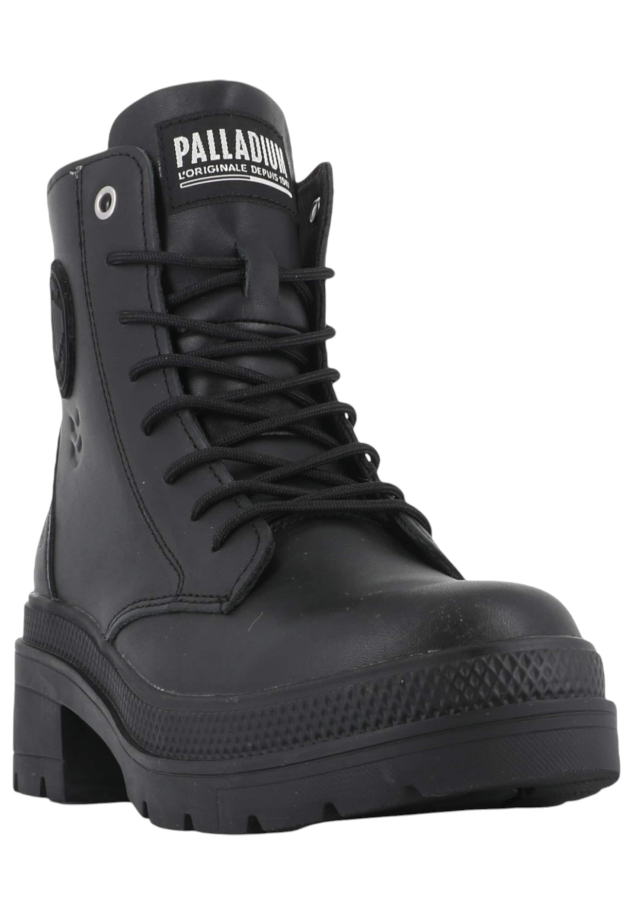 Palladium - Botim com fivela 'Pallarise Ranger L' em preto: frente