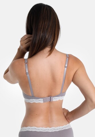 sassa T-shirt Bra 'NATIVE SENSE' in Grey