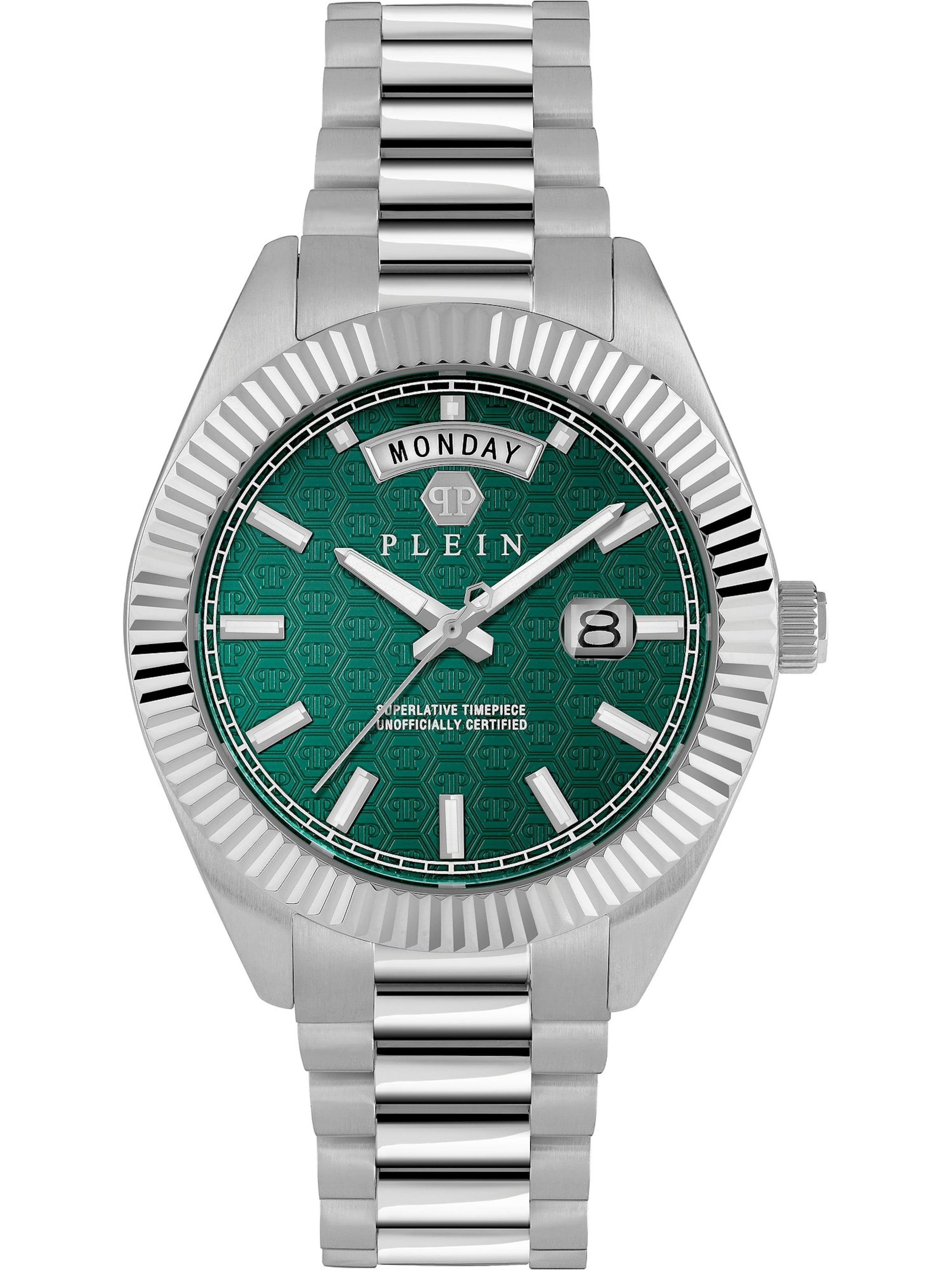 Orologio analogico di Philipp Plein in argento: frontale