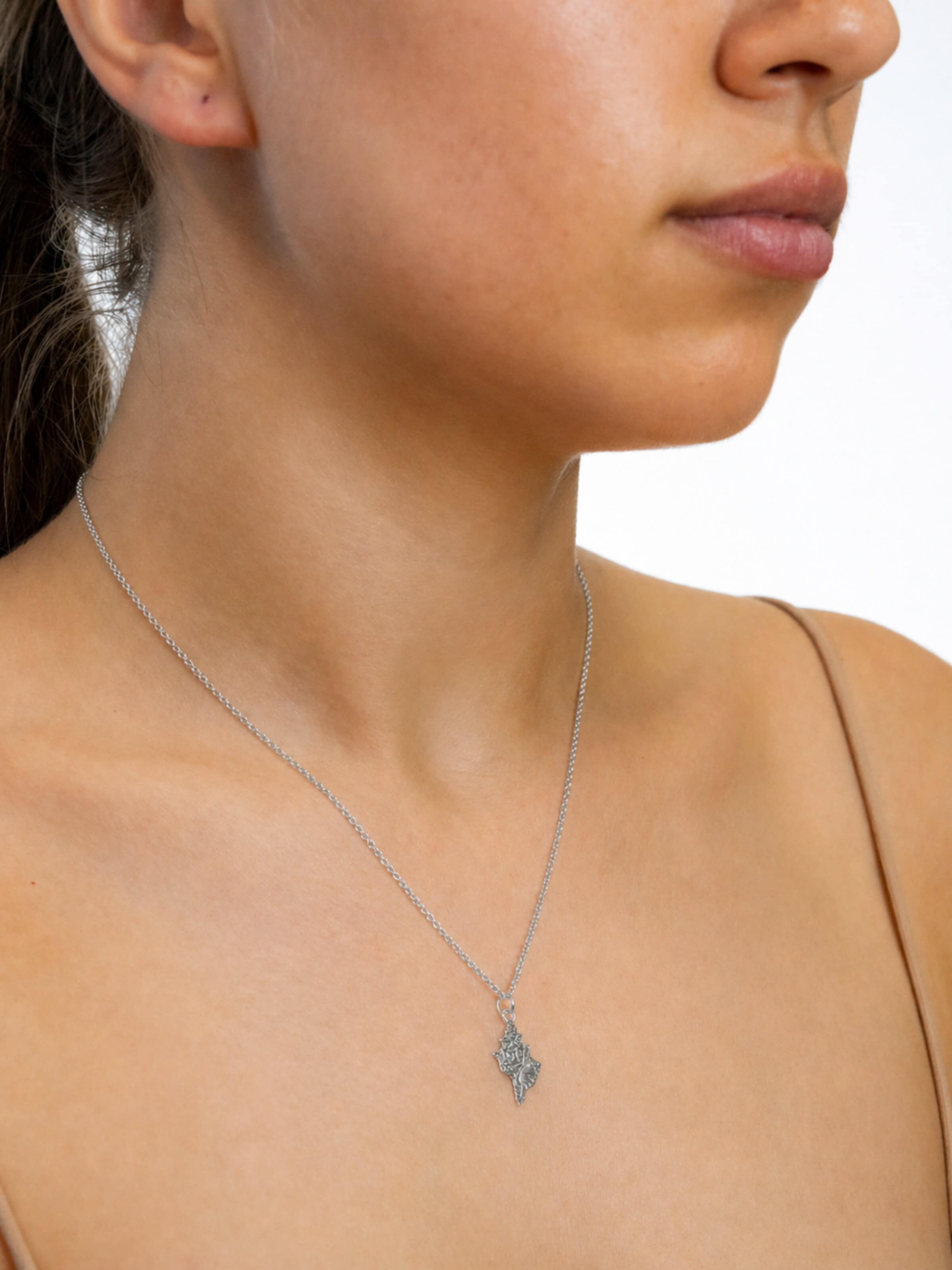 Fräulein Wunder - Colar 'Conch Muschel - Sterling Silber' em prata: frente