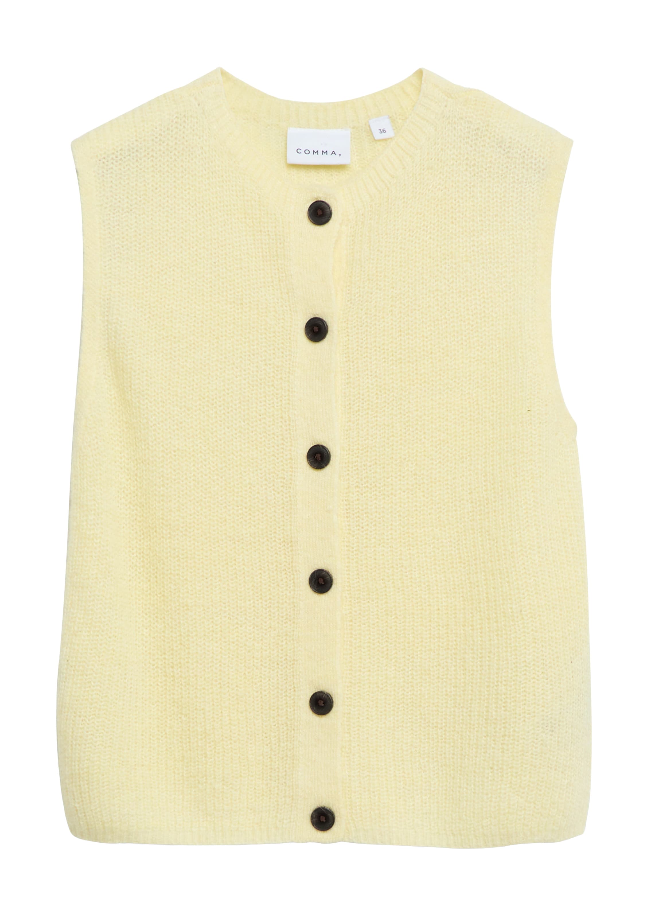 Cardigan COMMA en jaune : devant