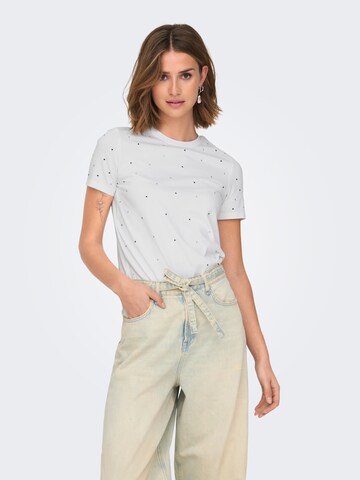 ONLY Shirt 'ONLGLOBE' in White: front