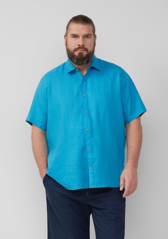 s.Oliver Comfort fit Overhemd in Blauw: voorkant