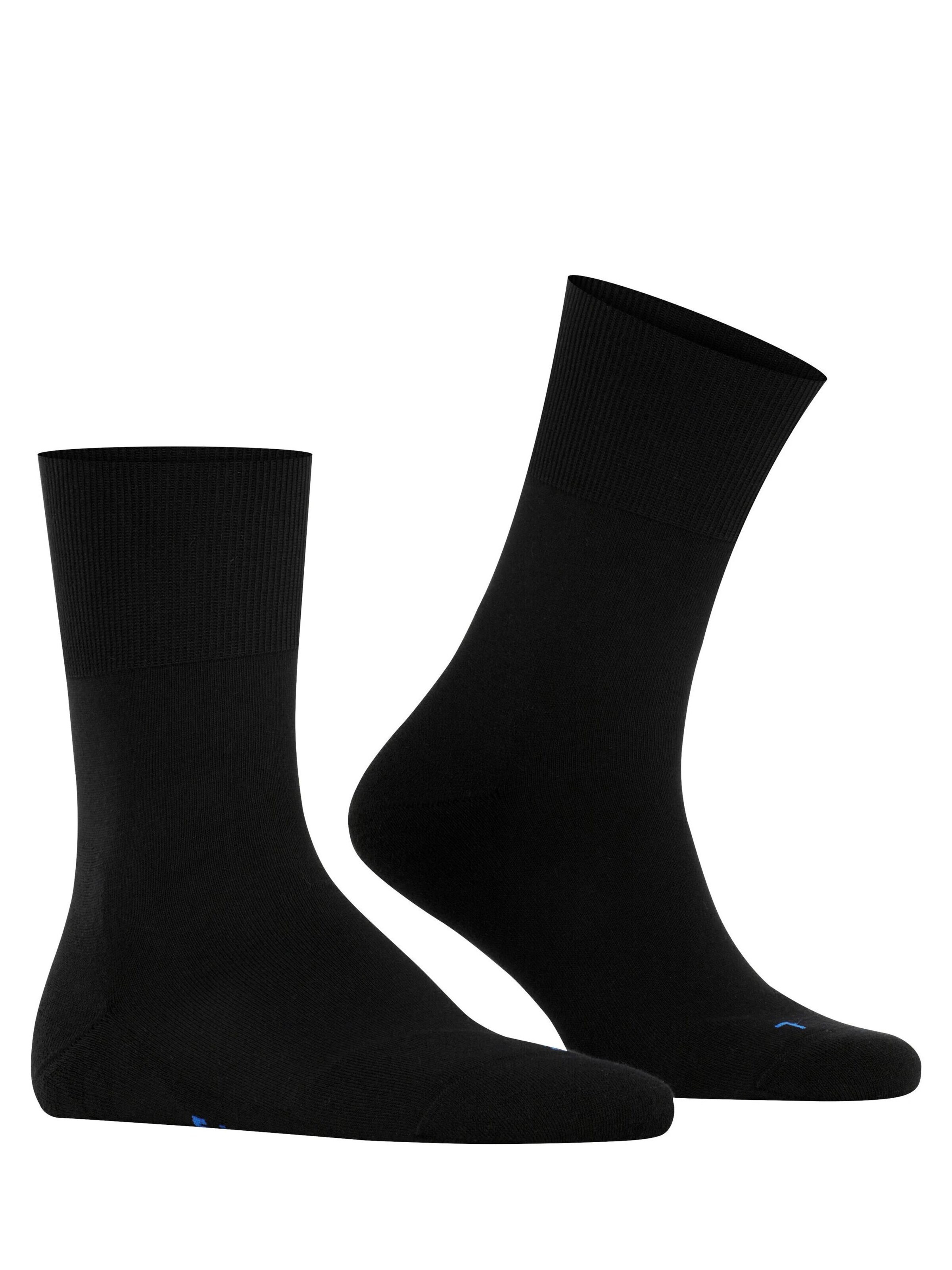 FALKE Socken 'Run'‌‌‌‌‌‌‌‌‌‌ in Schwarz