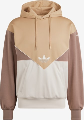 ADIDAS ORIGINALS Sweatshirt 'Adicolor Cutline' in Brown: front