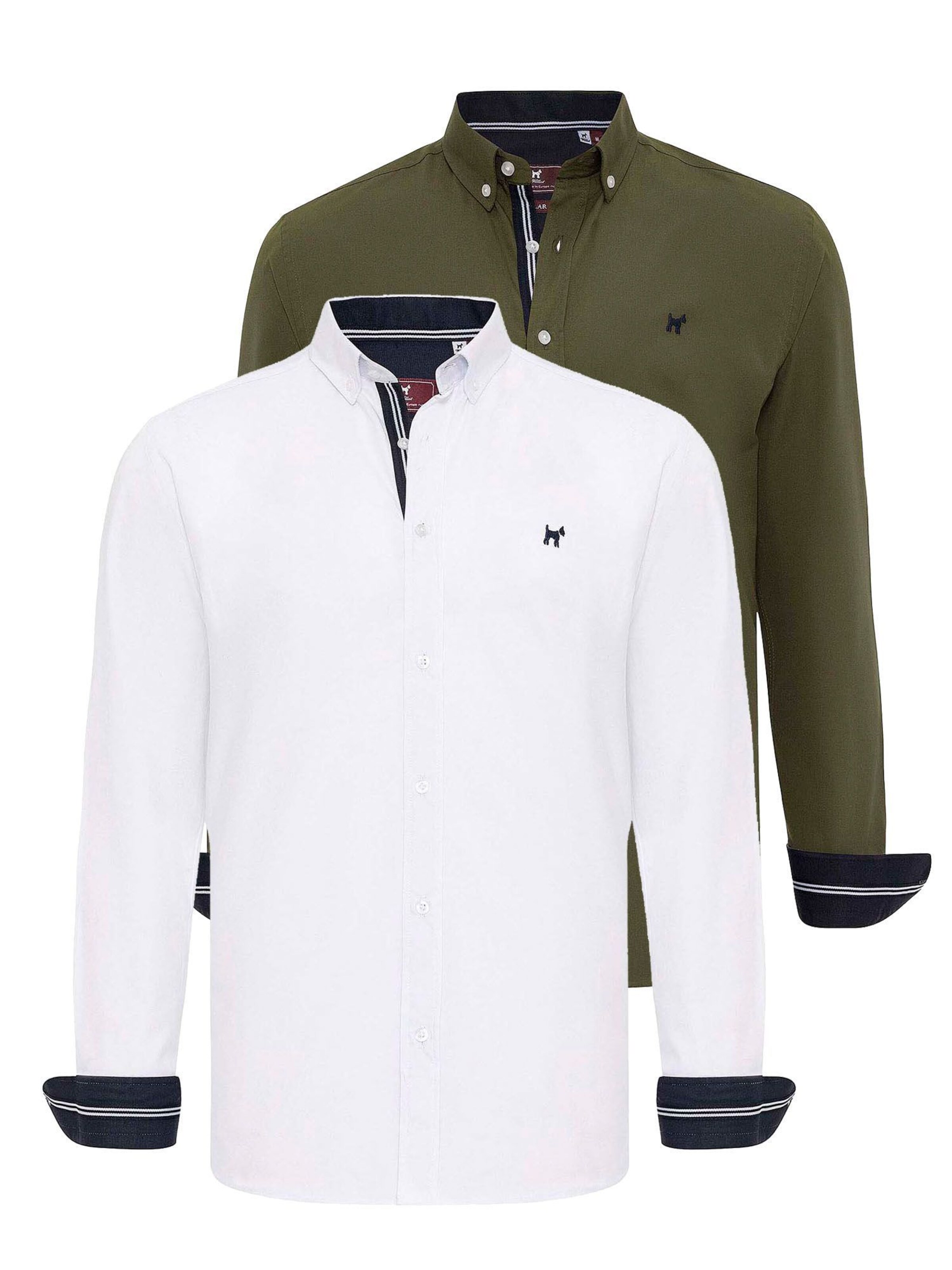 Williot Regular Fit Hemd in Grün: Vorderseite