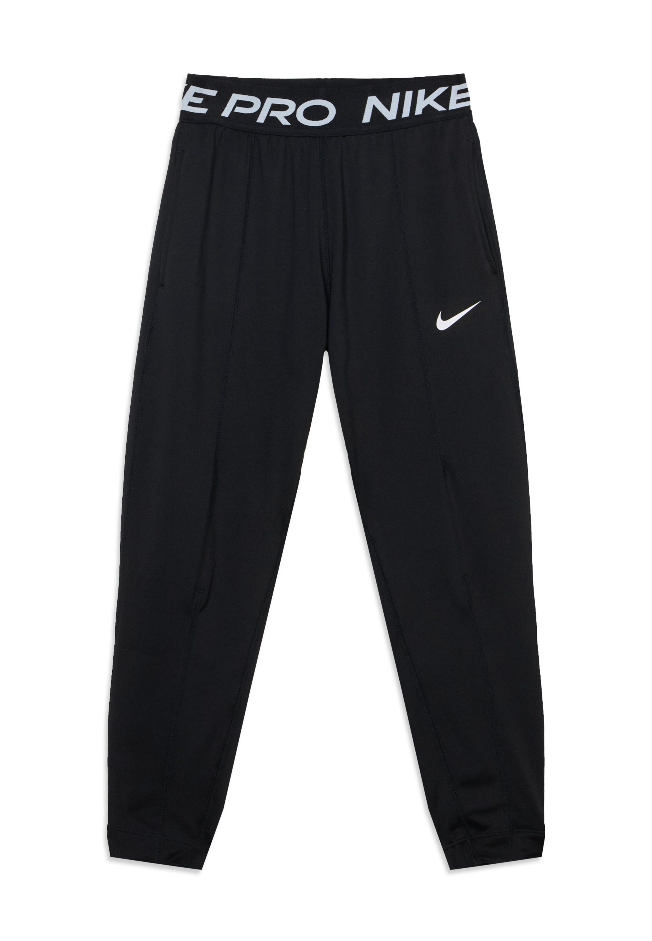 NIKE Дънки Tapered Leg Спортен панталон 'Nike Pro' в черно: отпред