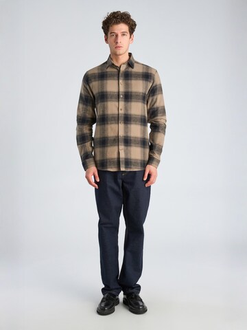 Regular fit Camicia di Lindbergh in grigio