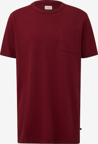 T-Shirt s.Oliver Men Big Sizes en rouge : devant