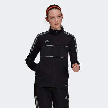 ADIDAS SPORTSWEAR Training Jacket 'Tiro' in Black: front