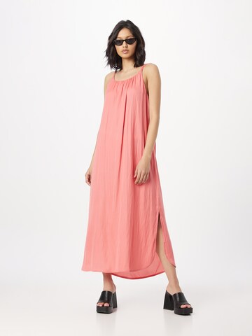 PULZ Jeans Dress 'ULRIKKE' in Pink