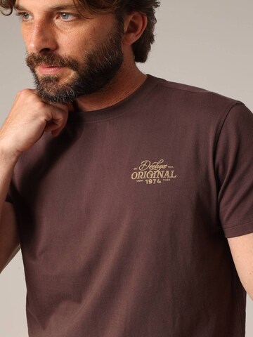 T-Shirt 'NATEDO' Deeluxe en marron