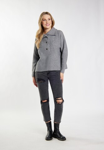 DreiMaster Vintage Пуловер 'Incus' в сиво