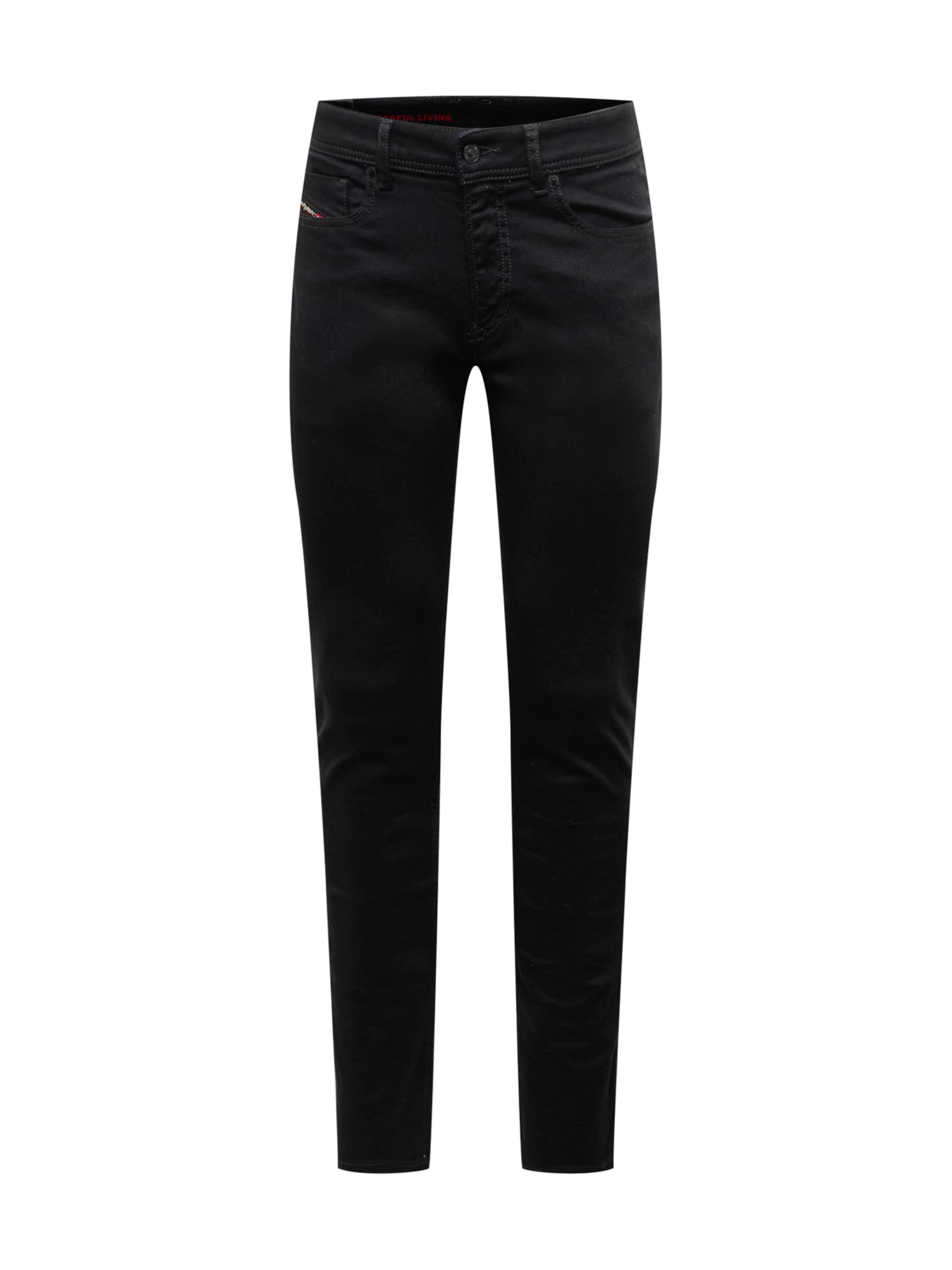 DIESELSkinny Traperice '1979 Sleenker' - crna boja: prednji dio