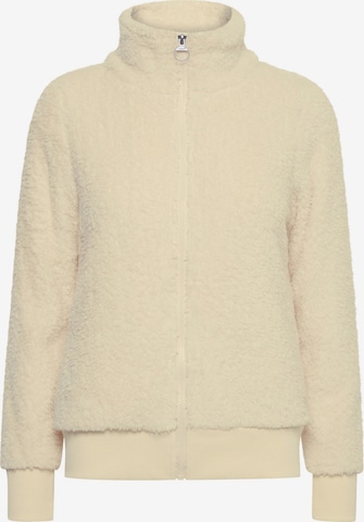 Oxmo Fleece jas 'Anneka' in Wit: voorkant