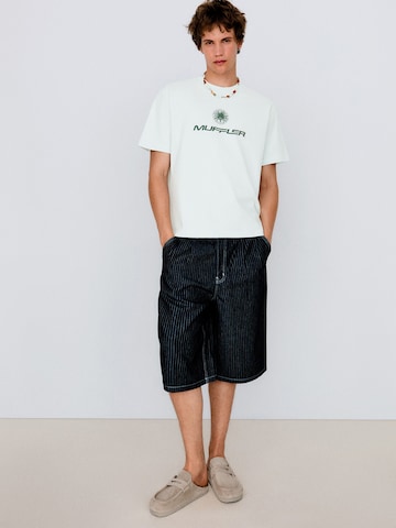 Bershka Tričko – modrá