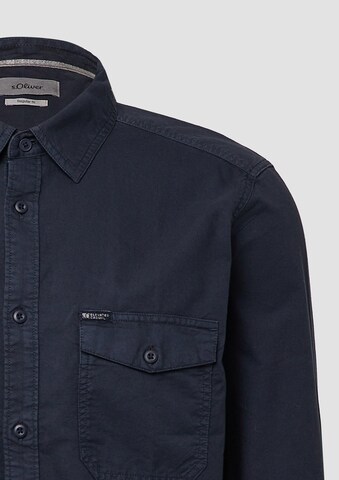 Coupe regular Chemise s.Oliver en bleu