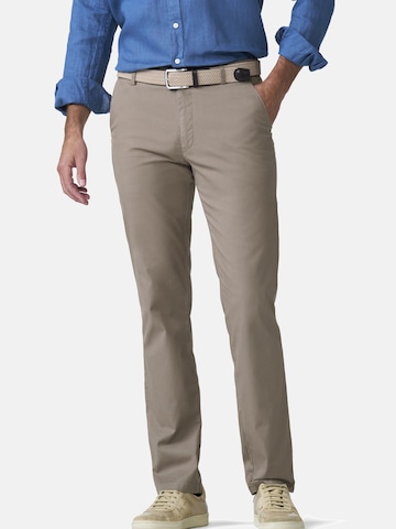 MEYER Regular Chino trousers 'Oslo' in Beige: front