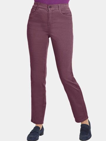 Regular Pantalon Goldner en violet : devant