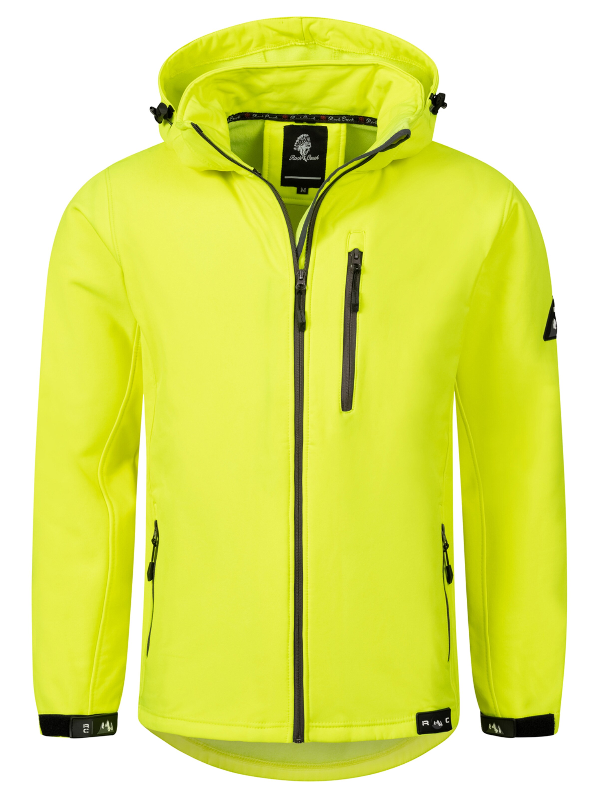 Rock Creek Outdoorjacke in Gelb: Vorderseite