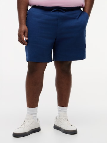 Regular Pantaloni de la Tommy Hilfiger Big & Tall pe albastru: față