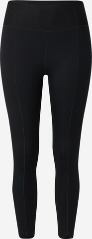 NIKE Skinny Sportbroek 'One Luxe' in Zwart: voorkant