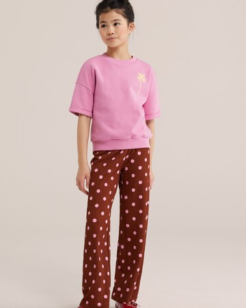 regular Pantaloni di WE Fashion in marrone