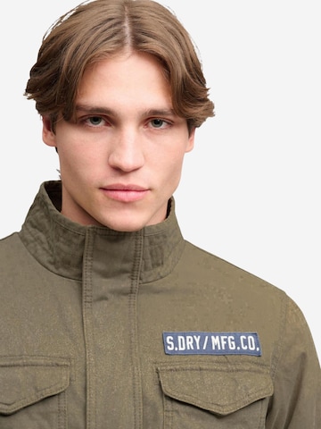 Superdry Winterjas 'Military Borg M65 Jkt SDM5012482A' in Groen