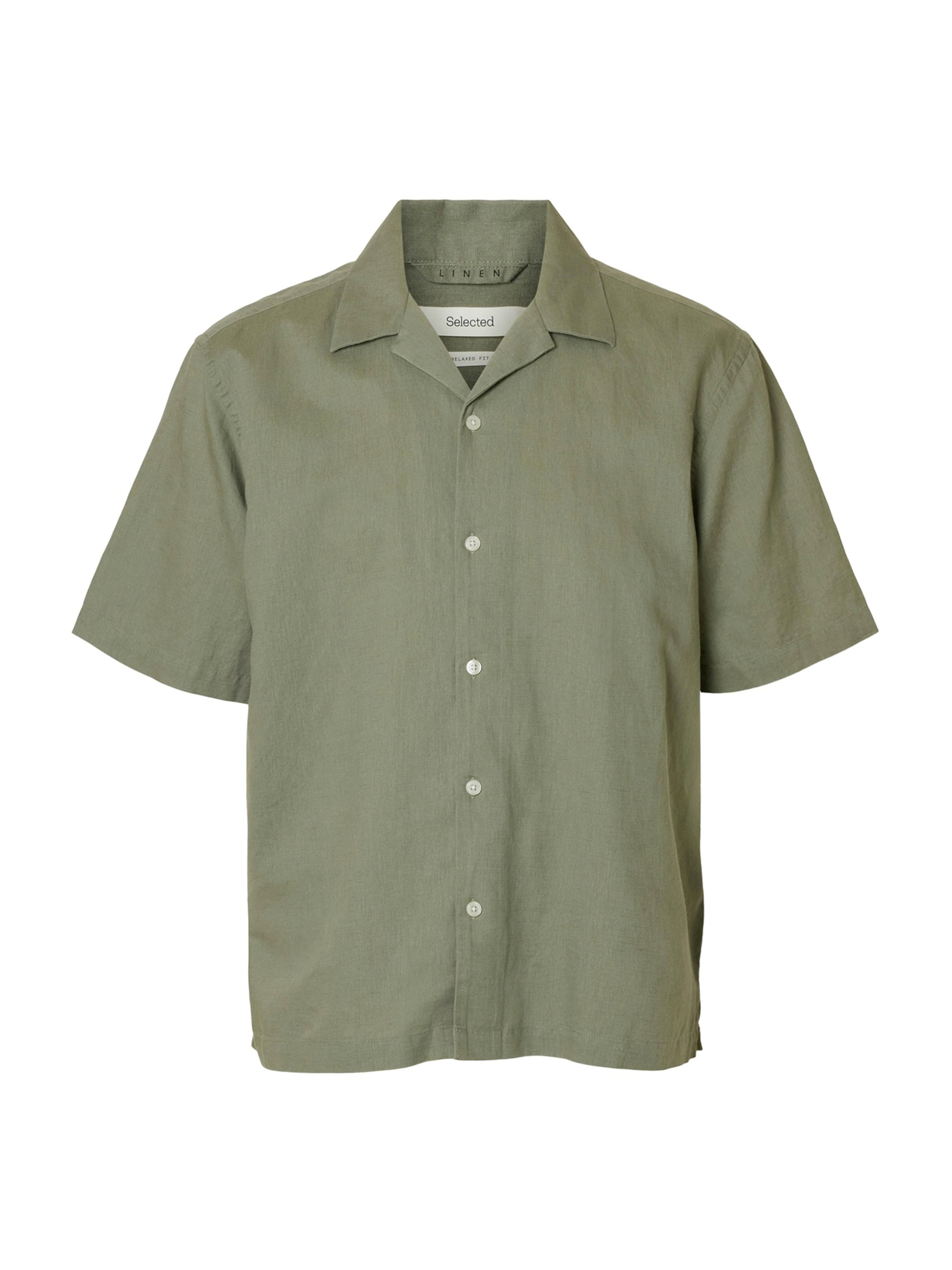 SELECTED Skjorte 'SLHClay' i oliven, Produktvisning