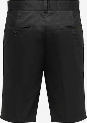 Regular Pantalon chino 'Bane' Only & Sons en noir