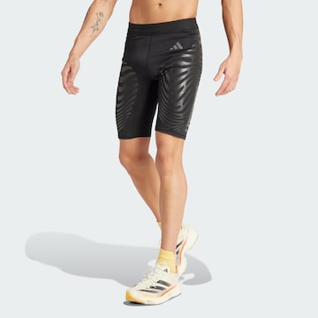 ADIDAS PERFORMANCE Skinny Sporthose 'Adizero' in Schwarz