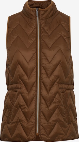 Fransa Vest 'FRBAPADDING 3' in Brown: front