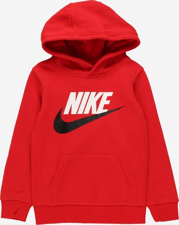 Nike Sportswear Regular fit Суичър в червено: отпред