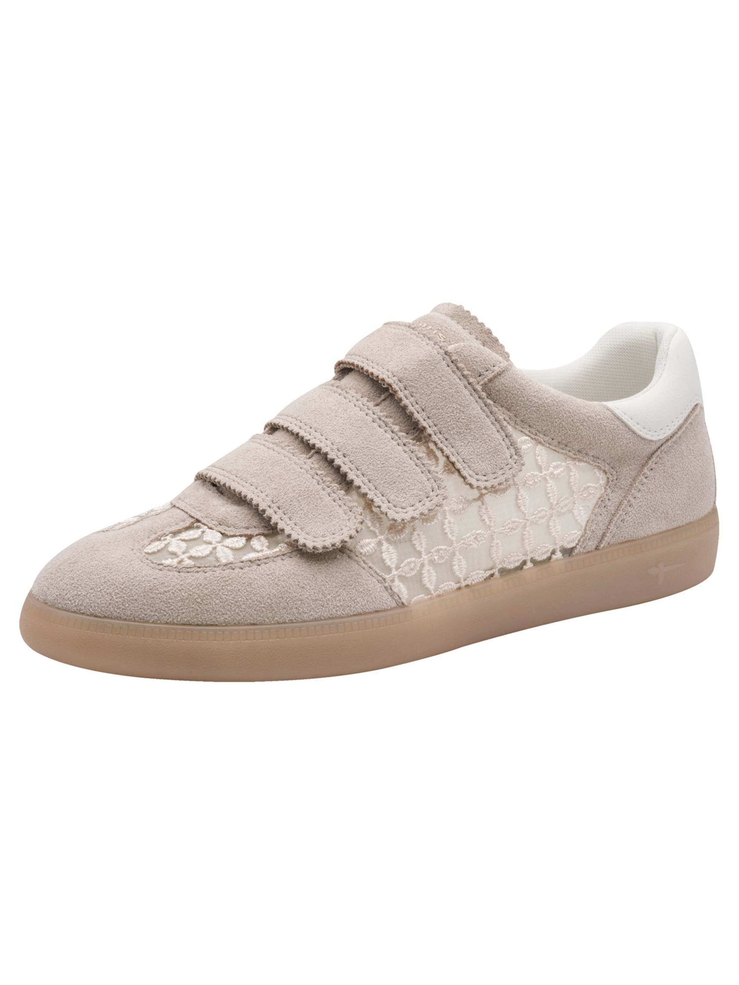Baskets basses Tamaris en beige : devant
