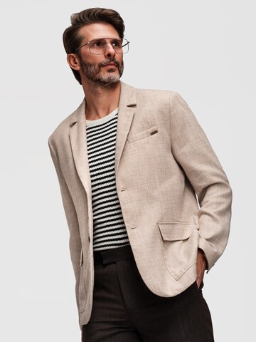 Coupe regular Veste de costume ' M169' Ombre en beige
