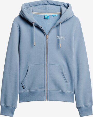 Superdry Zip-Up Hoodie in Blue: front