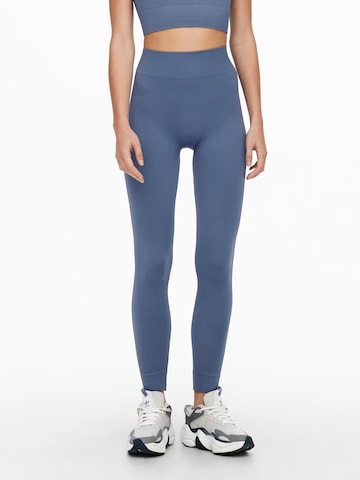 ONLY PLAY Skinny Workout Pants 'Jaia' in Blue: front