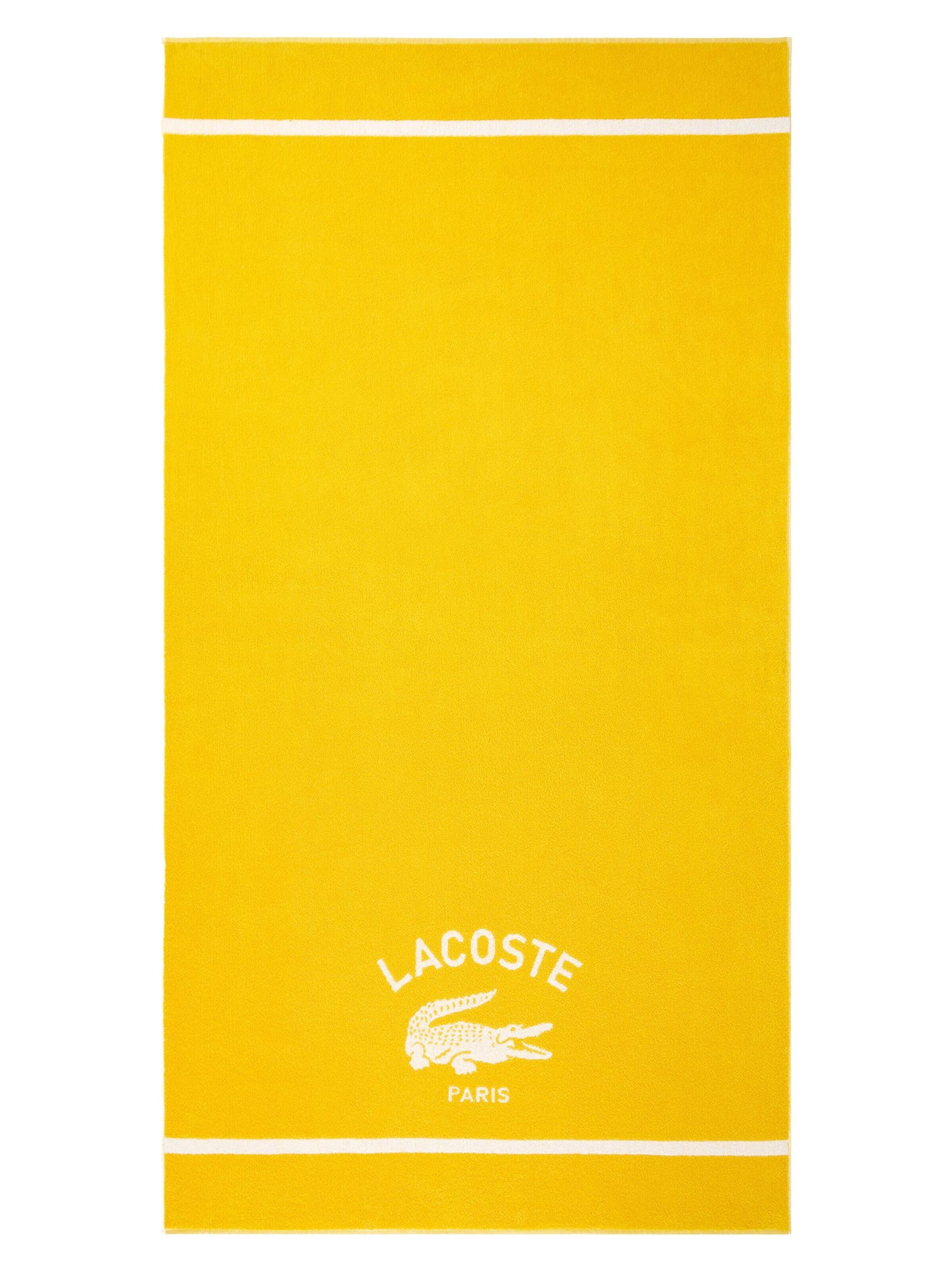 LACOSTE Beach Towel 'LORIGINE' in Yellow: front