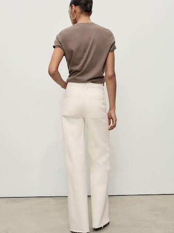 MANGO Loose fit Jeans 'CATHERIN' in White