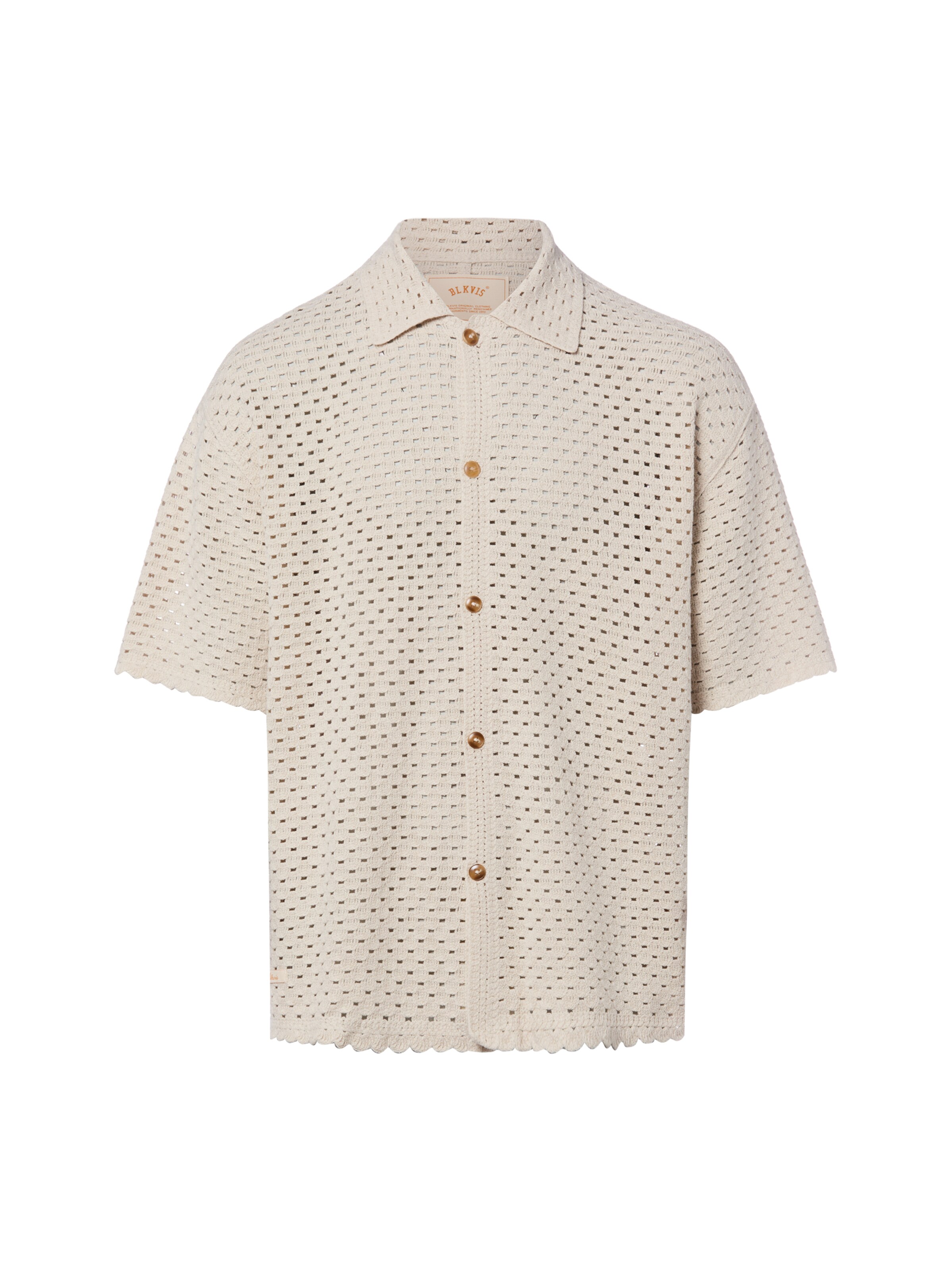 Coupe regular Chemise BLKVIS en beige : devant
