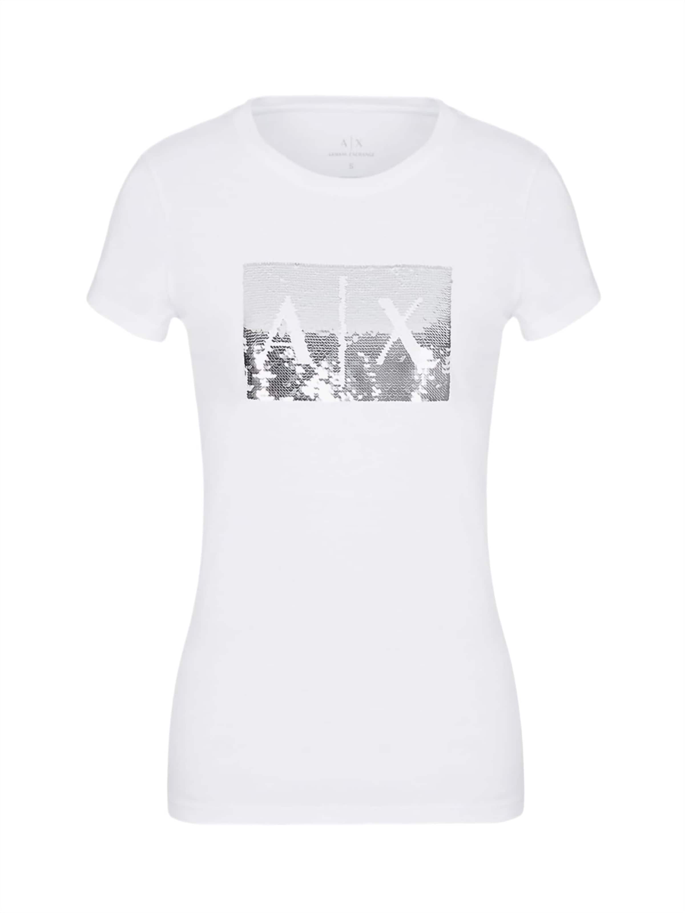Maglietta 'T-shirt AX ARMANI EXCHANGE da Donna - bianco 8NYTDLYJ73Z6110' in XS ARMANI EXCHANGE di colore bianco, Visualizzazione prodotti