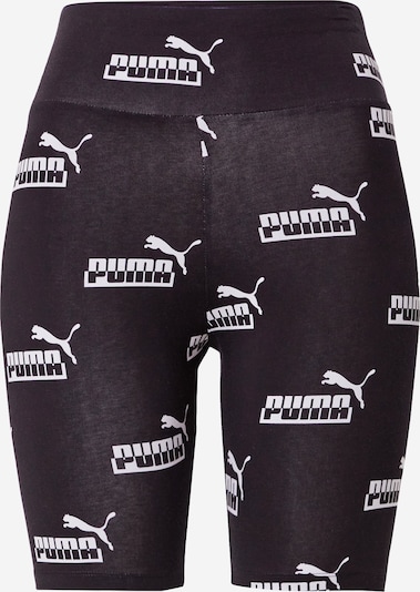 Pantaloni sport PUMA pe negru / alb, Vizualizare produs