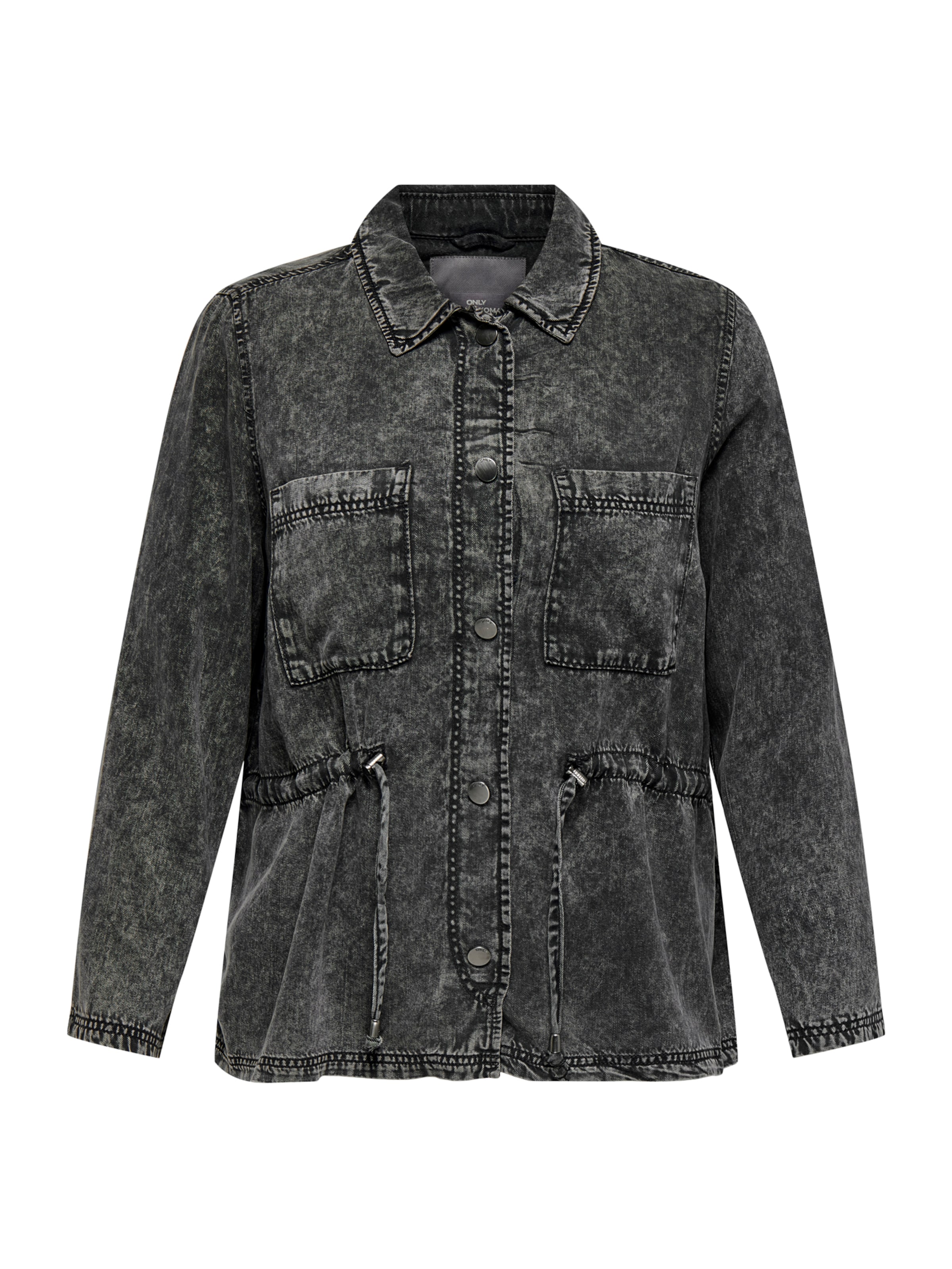 ONLY Carmakoma Φθινοπωρινό και ανοιξιάτικο μπουφάν 'CARKenya' σε μαύρο: μπροστά