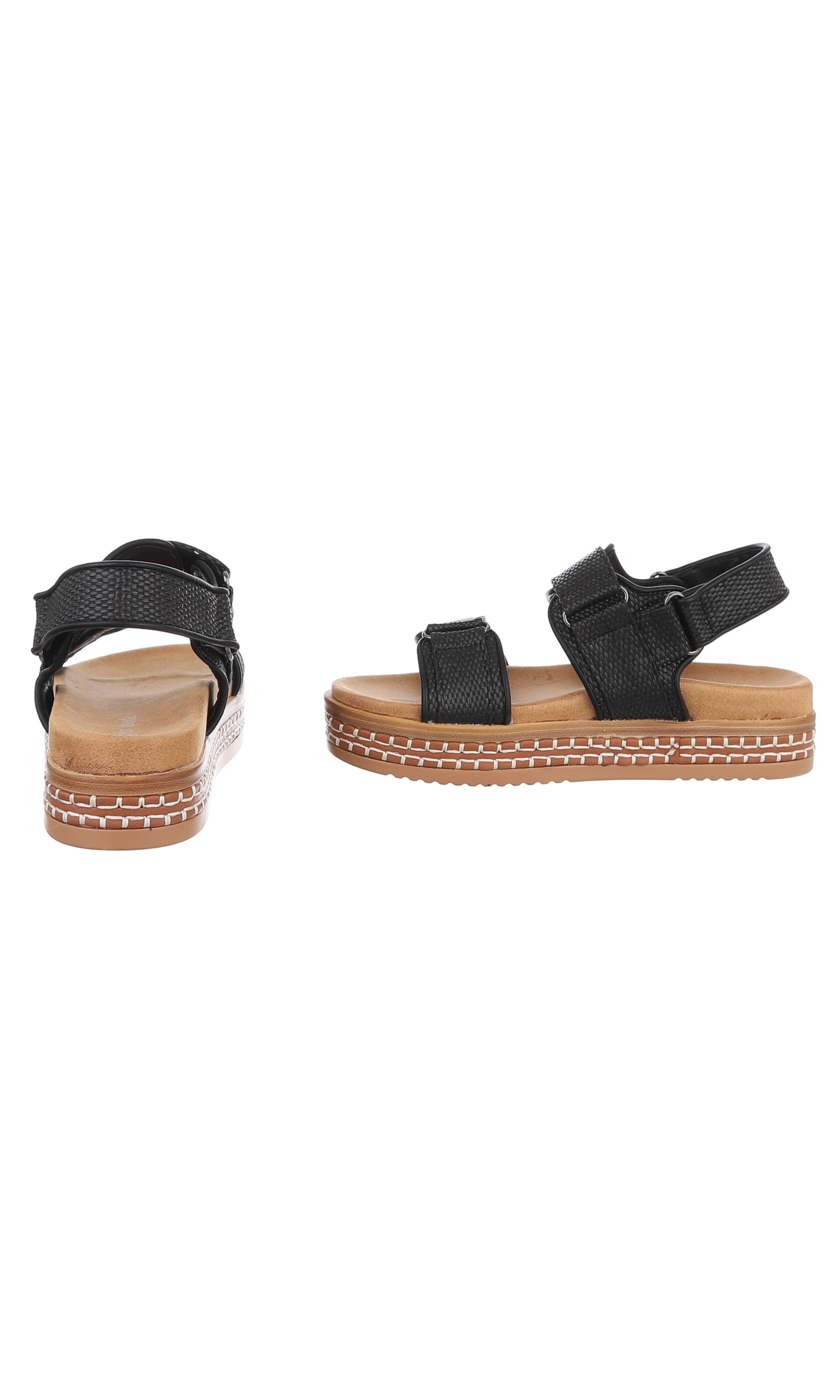 Ital-Design Sandale in Schwarz
