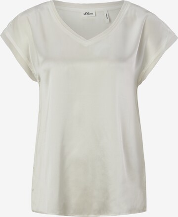 s.Oliver BLACK LABEL Shirt in Weiß: front